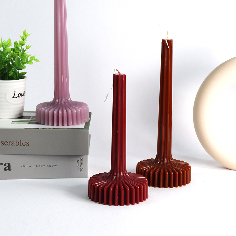 Candle Making Pot - แม่พิมพ์เทียนรูปแจกัน 3 มิติ DIY ลายเส้น สำหรับทำเทียนหอม