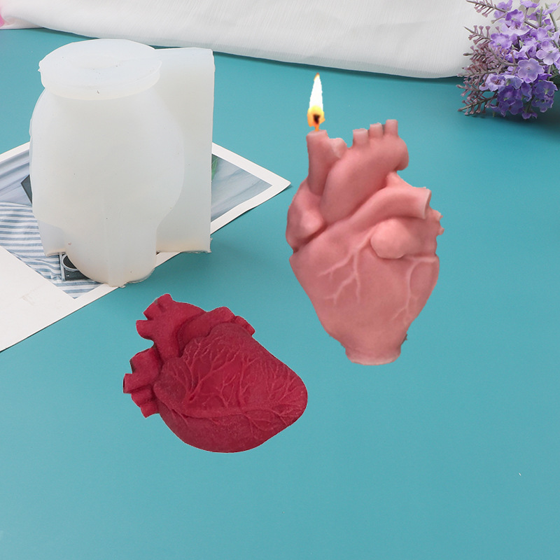 แม่พิมพ์เทียนซิลิโคนรูปหัวใจ D - Candle Making Diy Kit บทวิจารณ์และราคา