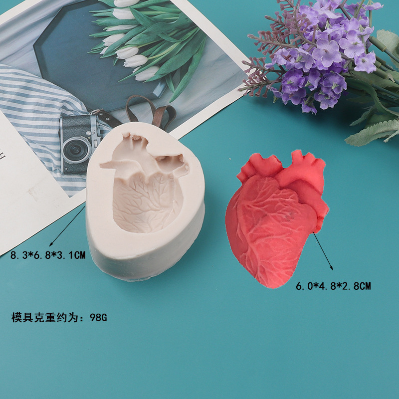 แม่พิมพ์เทียนซิลิโคนรูปหัวใจ D - Candle Making Diy Kit บทวิจารณ์และราคา