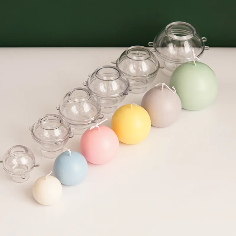 5-8 ซม.ทรงกลมเทียนแม่พิมพ์พลาส - Candle Making Diy Kit บทวิจารณ์และราคา
