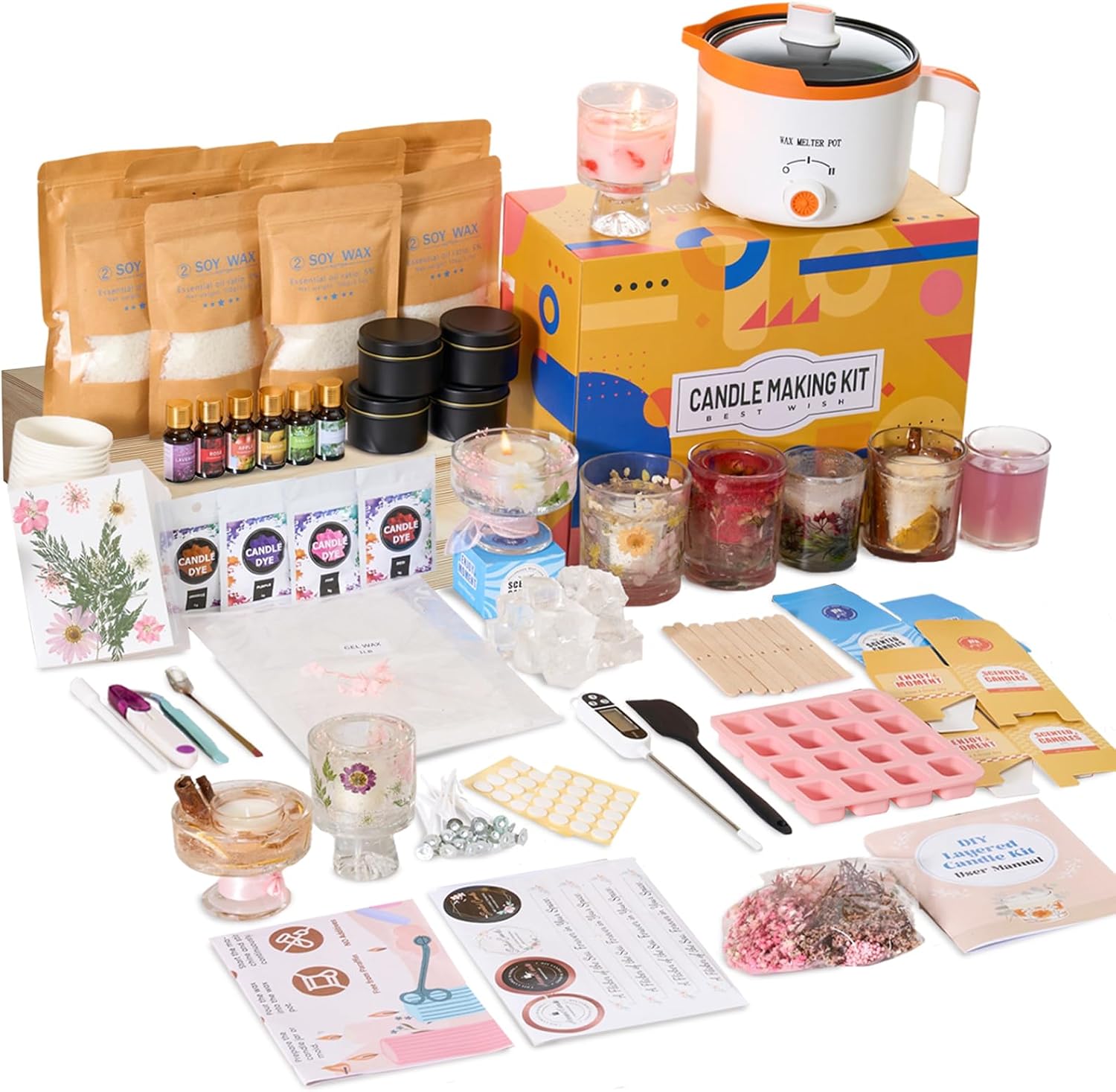 ชุดทำเทียน DIY 2-in-1 ด้วยขี้ผ - Candle Making For Beginners บทวิจารณ์และราคา