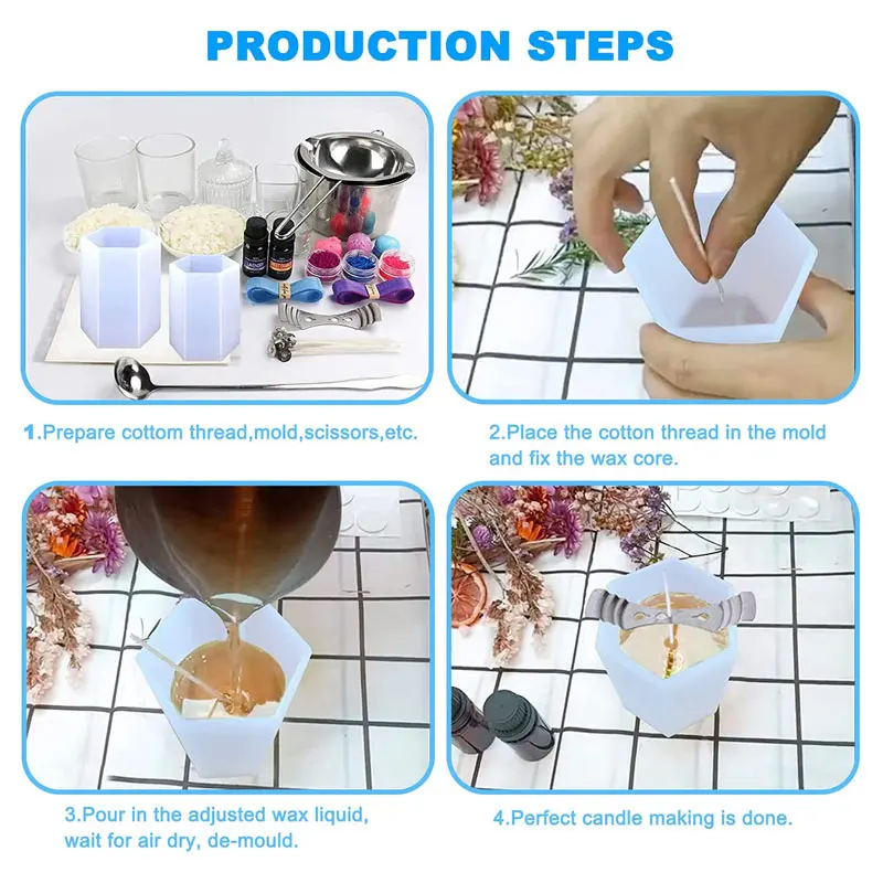 กระบอกซิลิโคนเทียนแม่พิมพ์เรซิ - Candle Making Wax Melter บทวิจารณ์และราคา