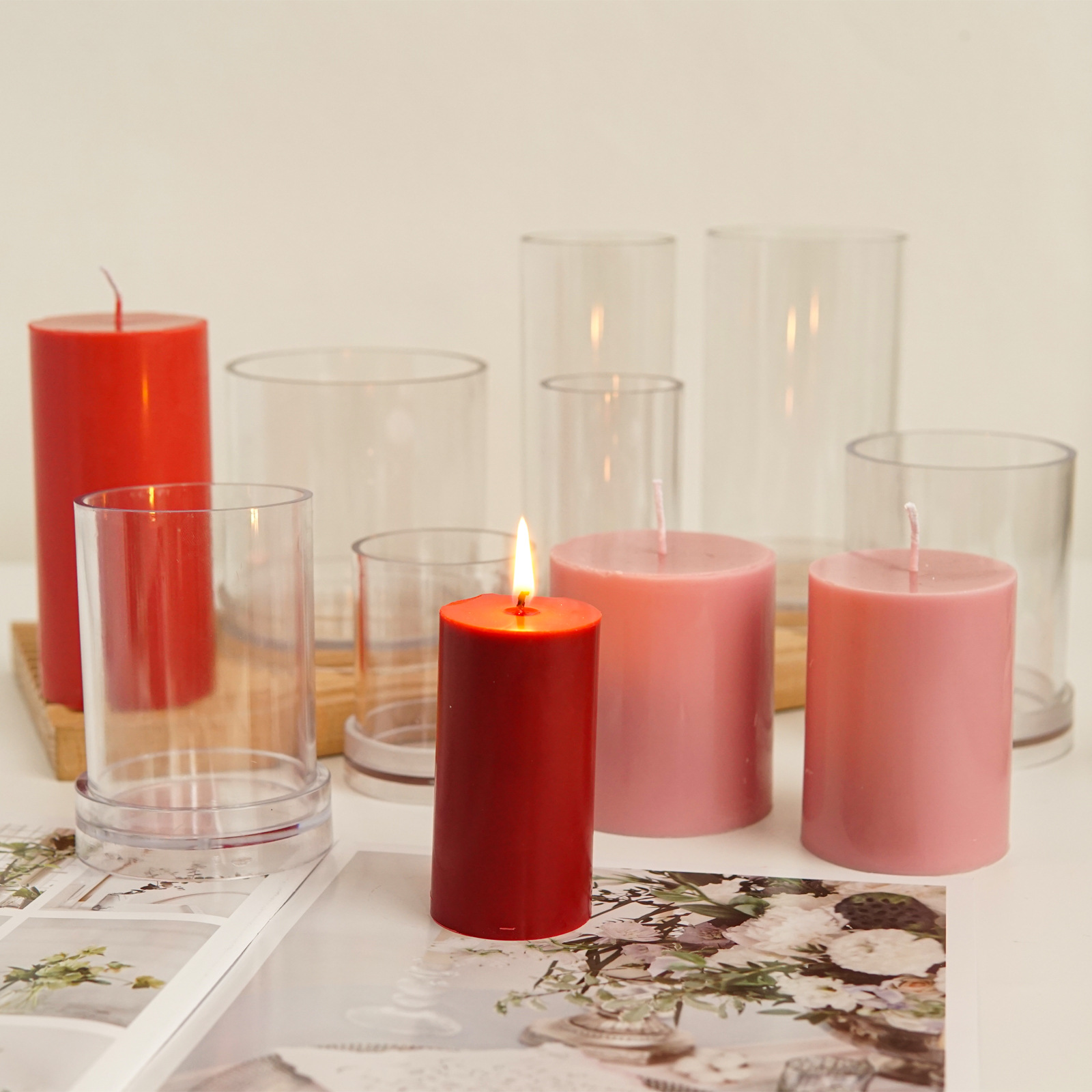 ต่างๆ 3D ทรงกระบอกเทียนแม่พิมพ - Candle Making Diy Kit บทวิจารณ์และราคา
