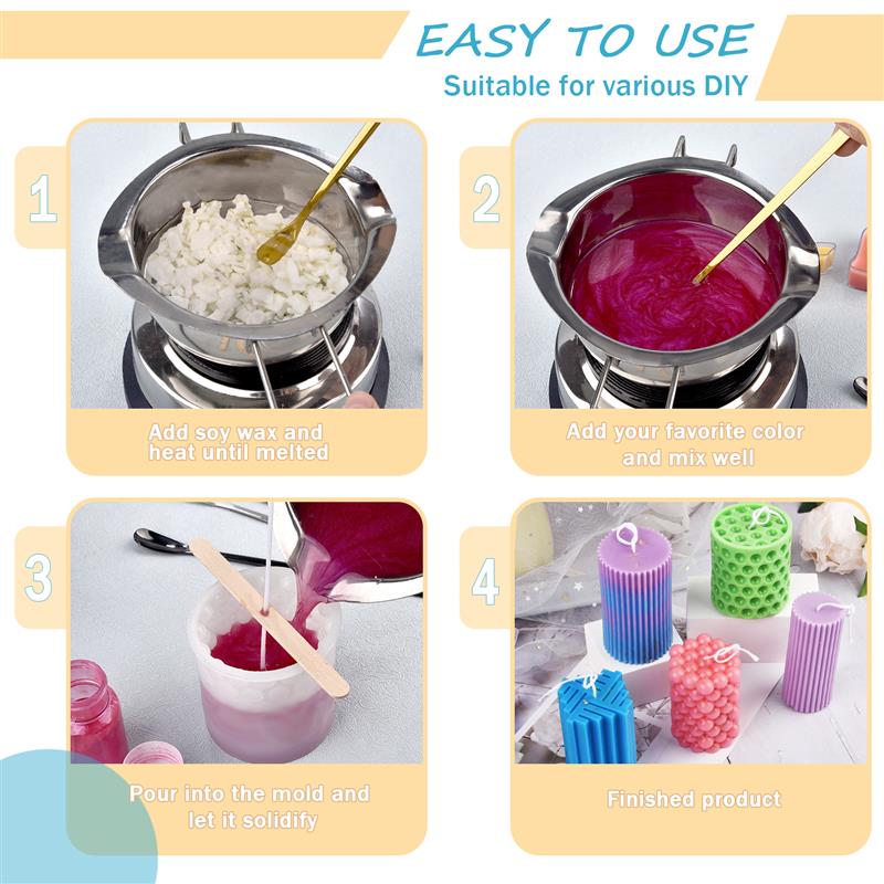 100/500g/1kg ขี้ผึ้งถั่วเหลือง - Candle Making Activity บทวิจารณ์และราคา